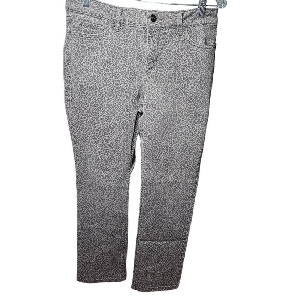 Lee Womens Leopard Print Straight Leg Jeans - Picture 1 of 6